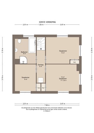 Floorplan - Geerstraat 42, 4171 AB Herwijnen
